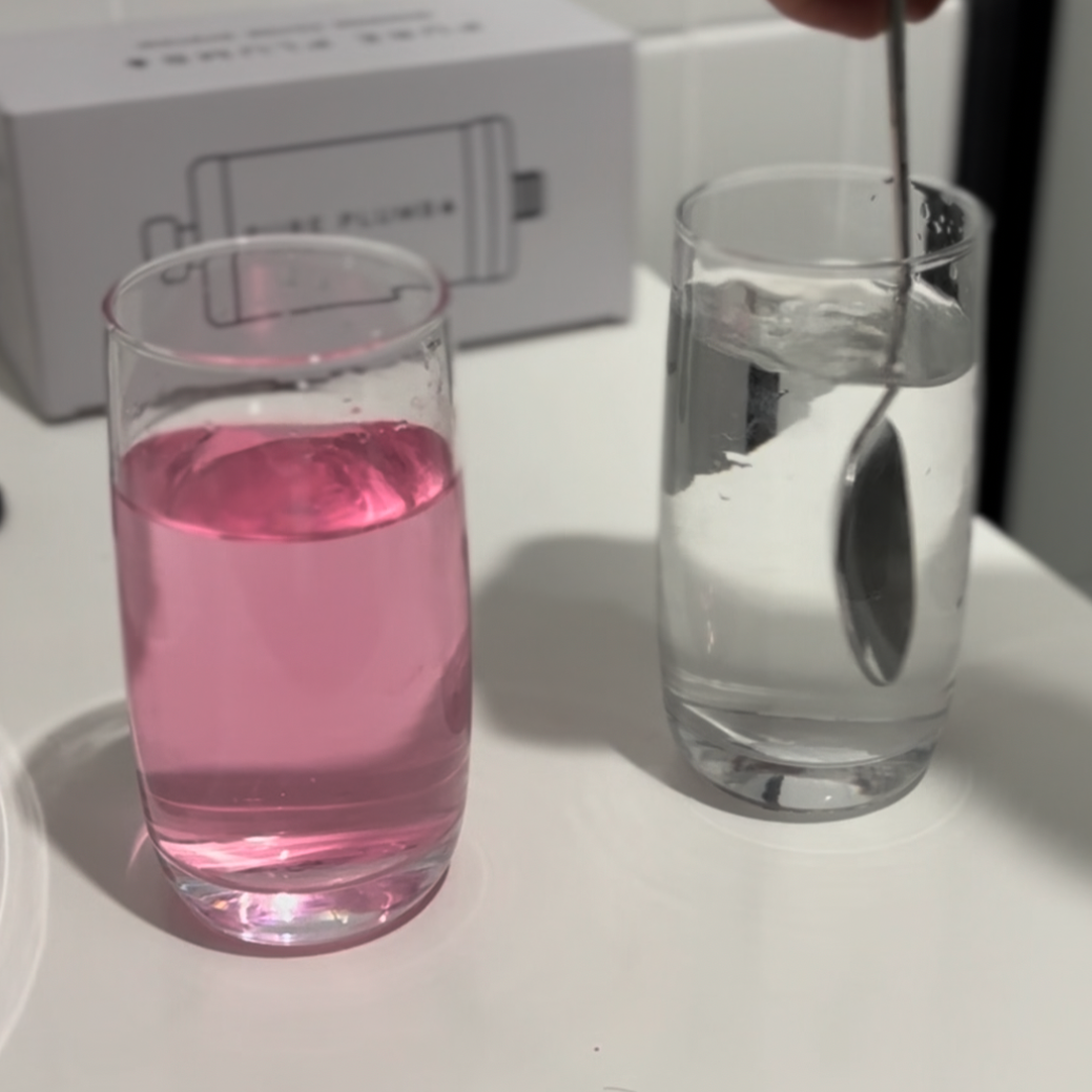before and after being filtered by Pure Plumb.